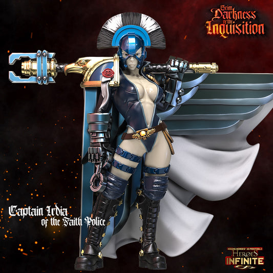 Heroes Infinite Raging Heores -  Captain Irdia of the Faith Police - Grim Darkness of the Inquisition  #36
