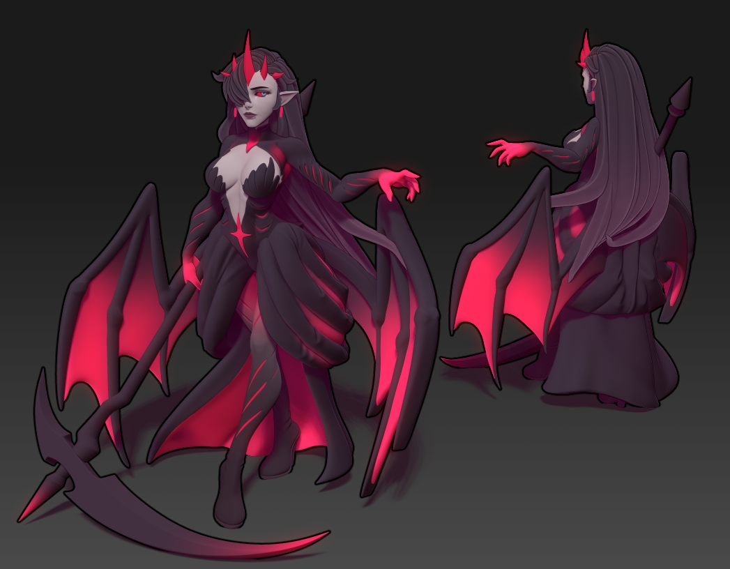 Twin Goddess Miniatures - Crow Succubus - 2025 August