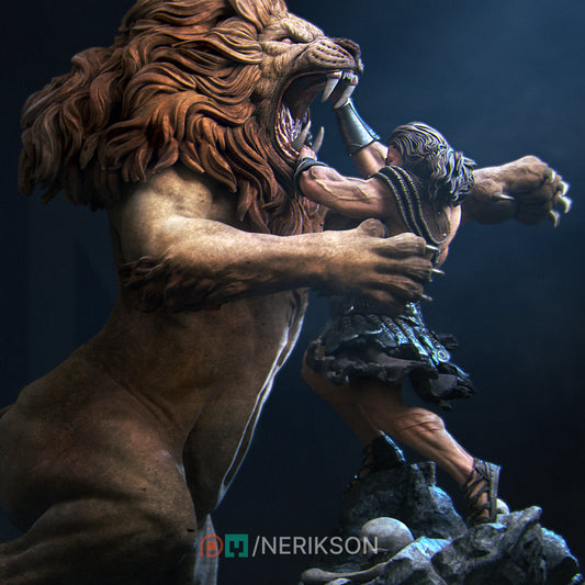 Nerikson - Heracles and Nemean Lion 50mm 100mm