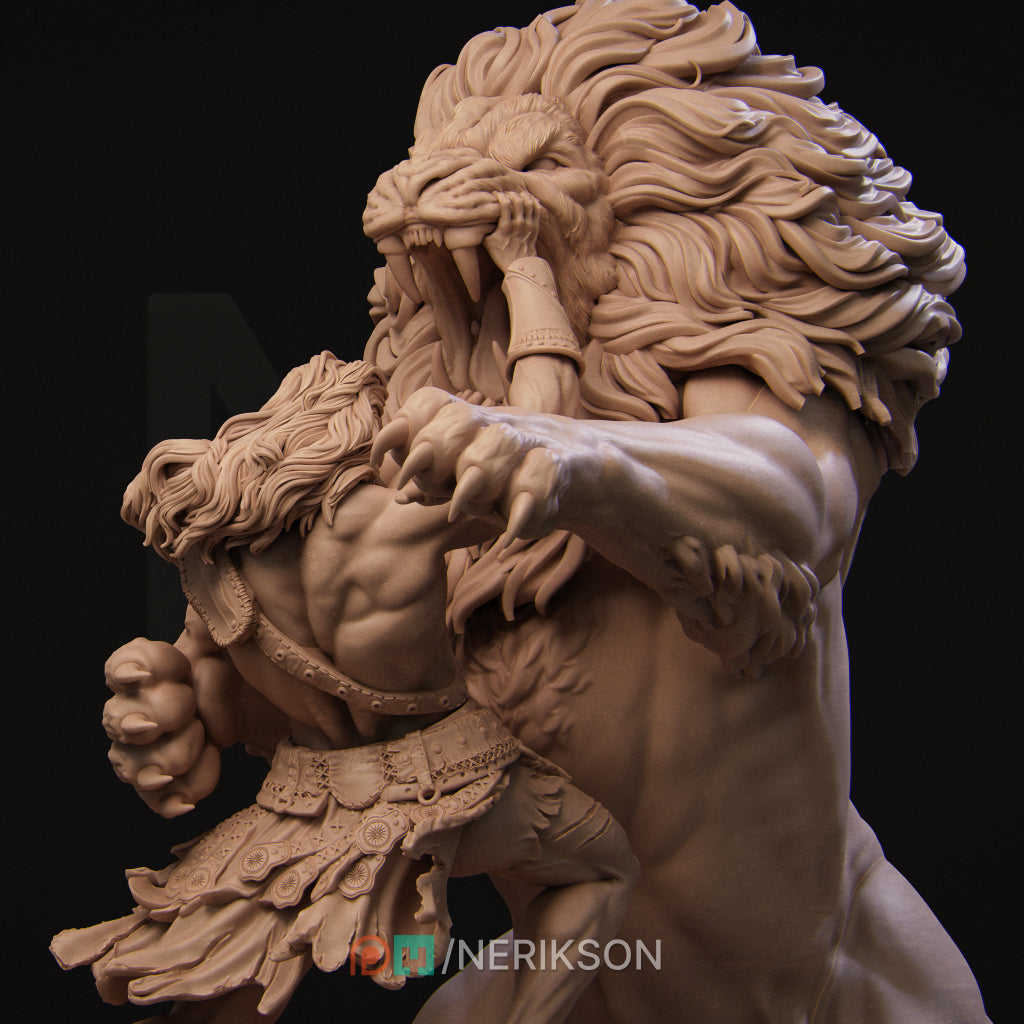 Nerikson - Heracles and Nemean Lion 50mm 100mm