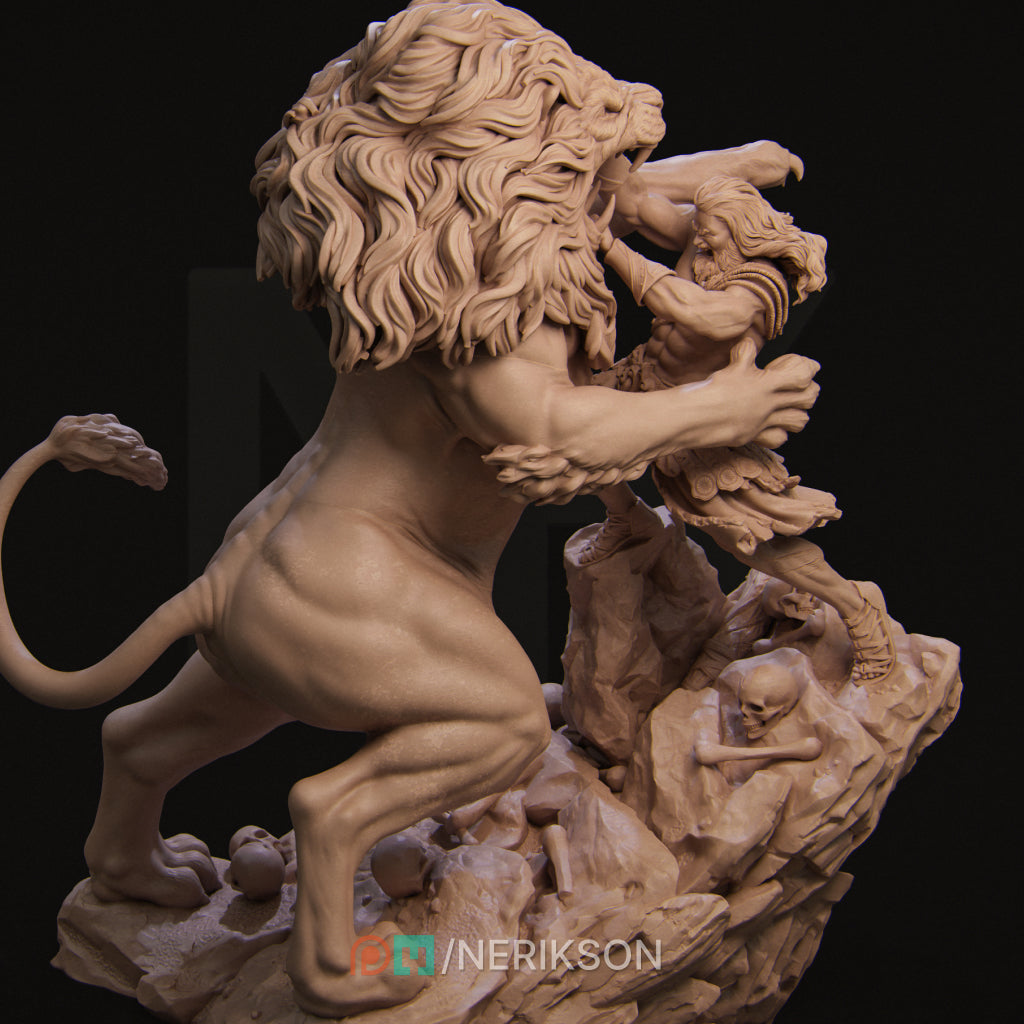 Nerikson - Heracles and Nemean Lion 50mm 100mm