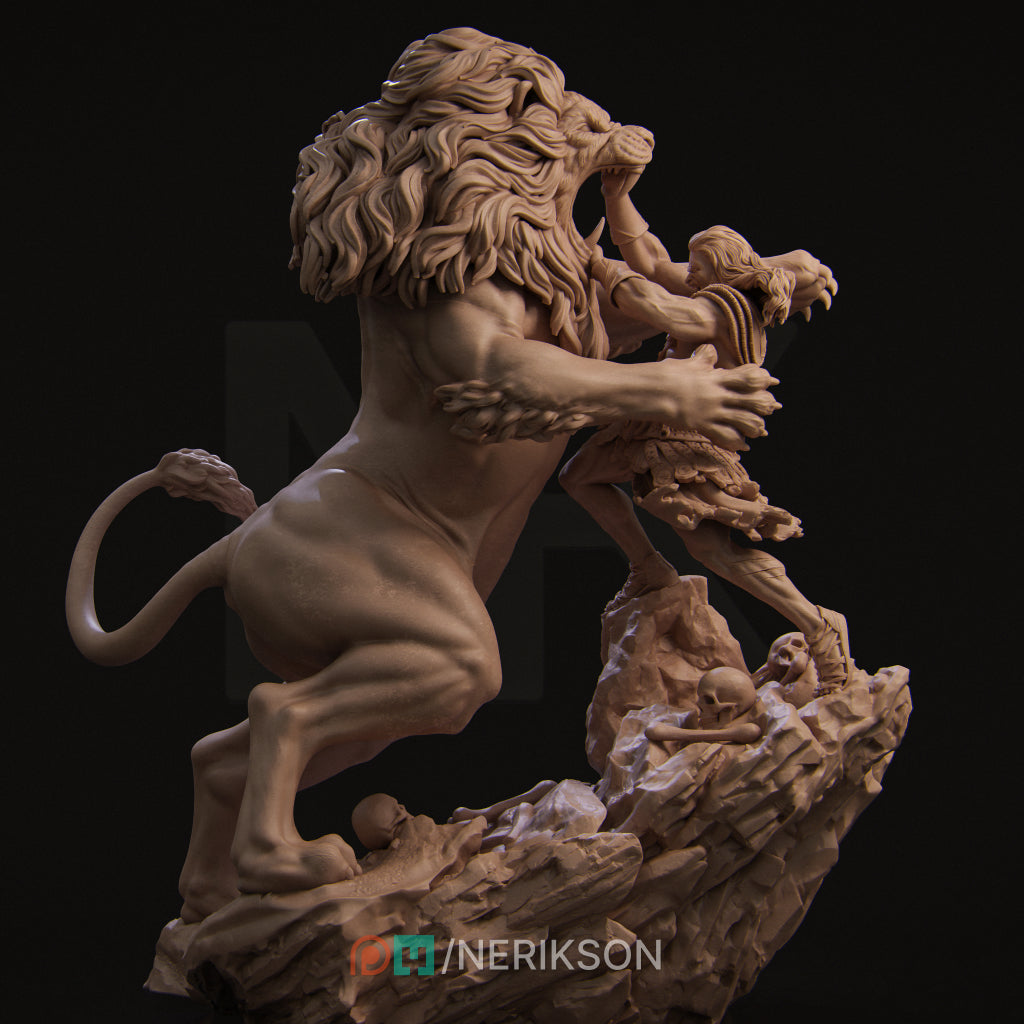 Nerikson - Heracles and Nemean Lion 50mm 100mm