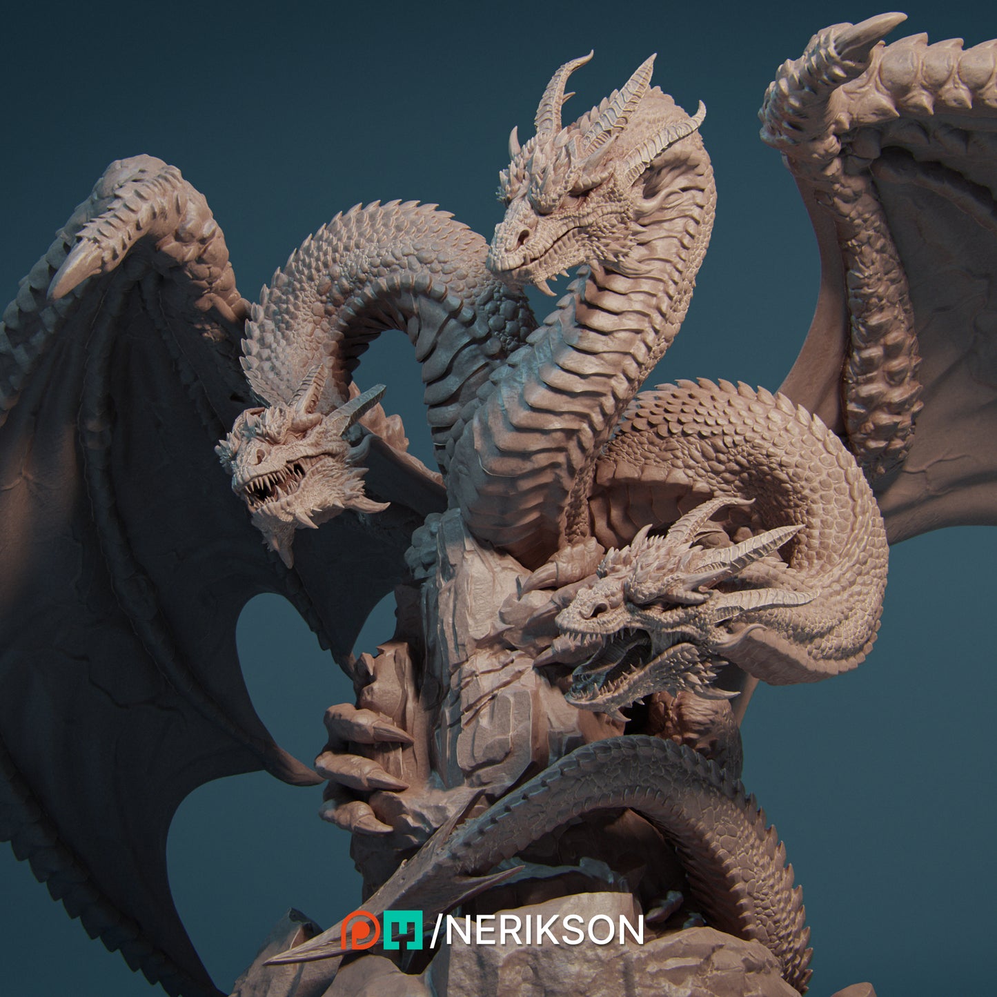 Nerikson - Smei The Three Headed Dragon W21.5xD121xH122cm