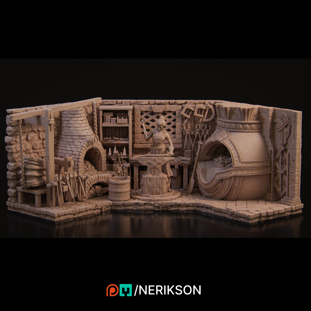 Nerikson - Lara Blacksmith Diorama 35mm 75mm