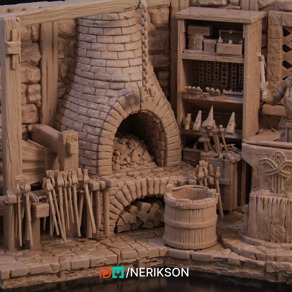 Nerikson - Lara Blacksmith Diorama 35mm 75mm