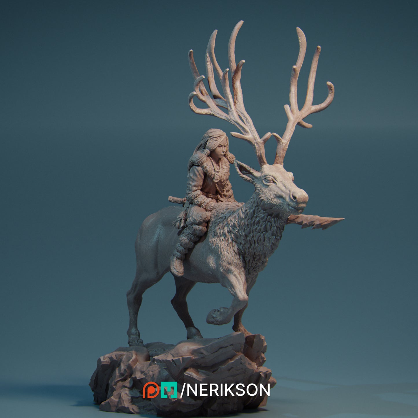 Nerikson - Gerda Mounted Druid 35mm, 75mm