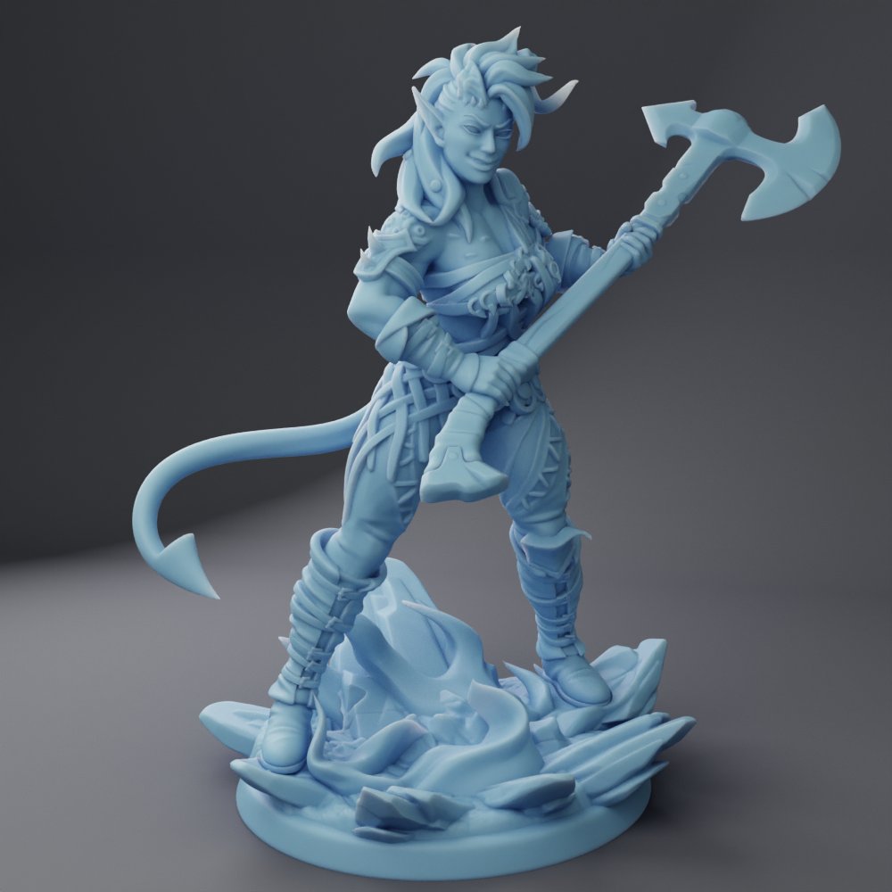 Twin Goddess Miniatures - Charla, The Infernal Heart - Hero Tier February 2024 35mm / 75mm