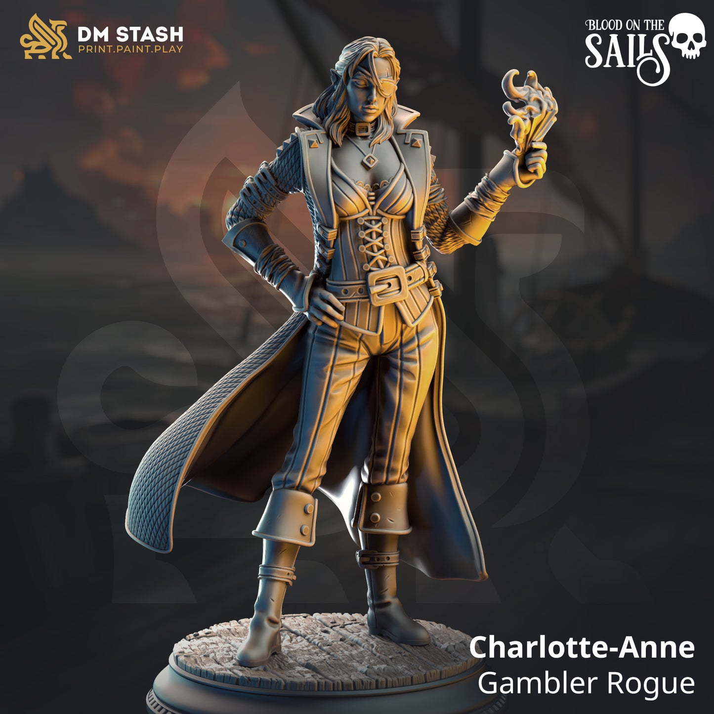 DM Stash - Charlotte Anne, Gambler Rogue - Blood on the Sails 2025 July
