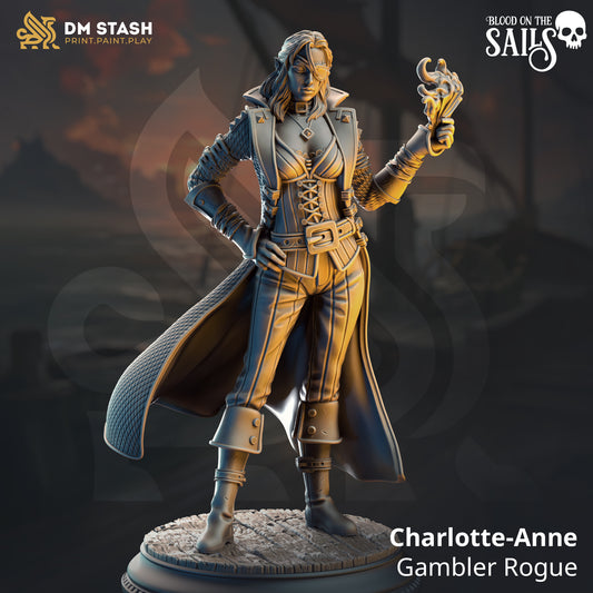 DM Stash - Charlotte Anne, Gambler Rogue - Blood on the Sails 2025 July