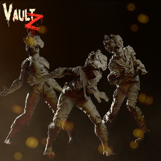Vaultz - Clickers Pack, The Last of Us - Zombicide size