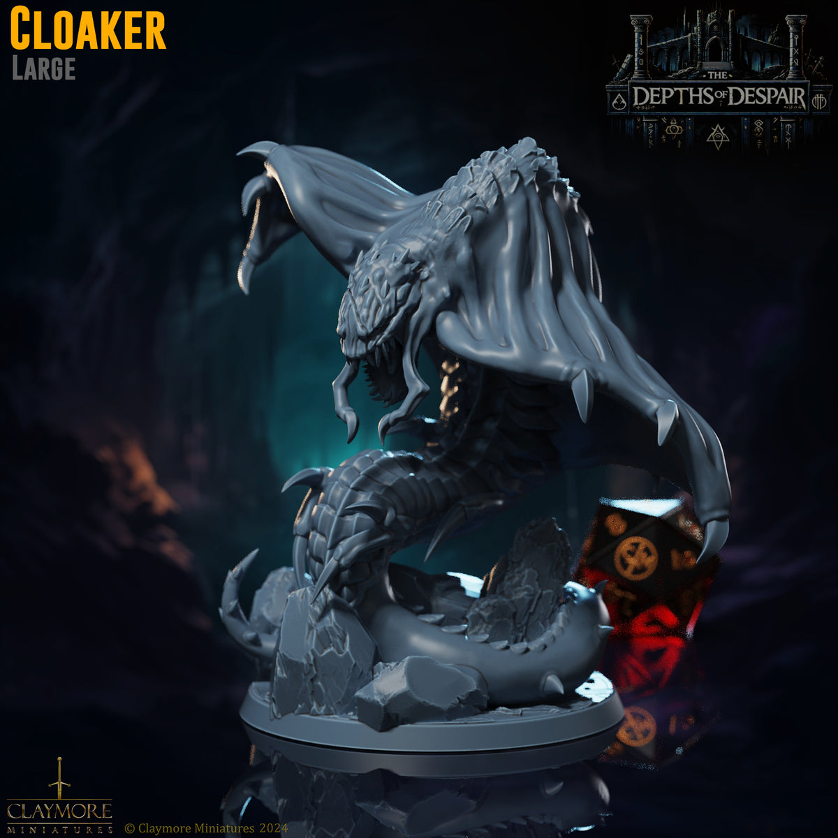 Claymore Miniatures - Cloaker (Large) - Depths of Despair 2024 July ...