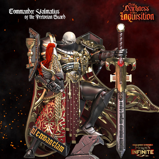 Heroes Infinite Raging Heores -  Commander Valmatius of the Pretorian Guard, Custodes - Grim Darkness of the Inquisition  #36