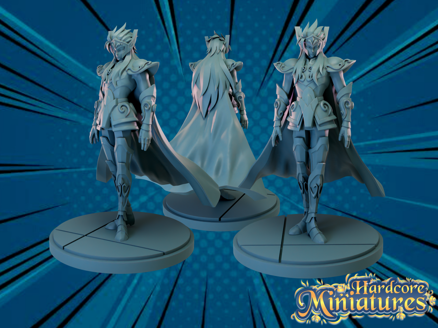Hardcore Miniatures - Camus de Acuario, Caballeros Dorados, Caballeros del Zodiaco