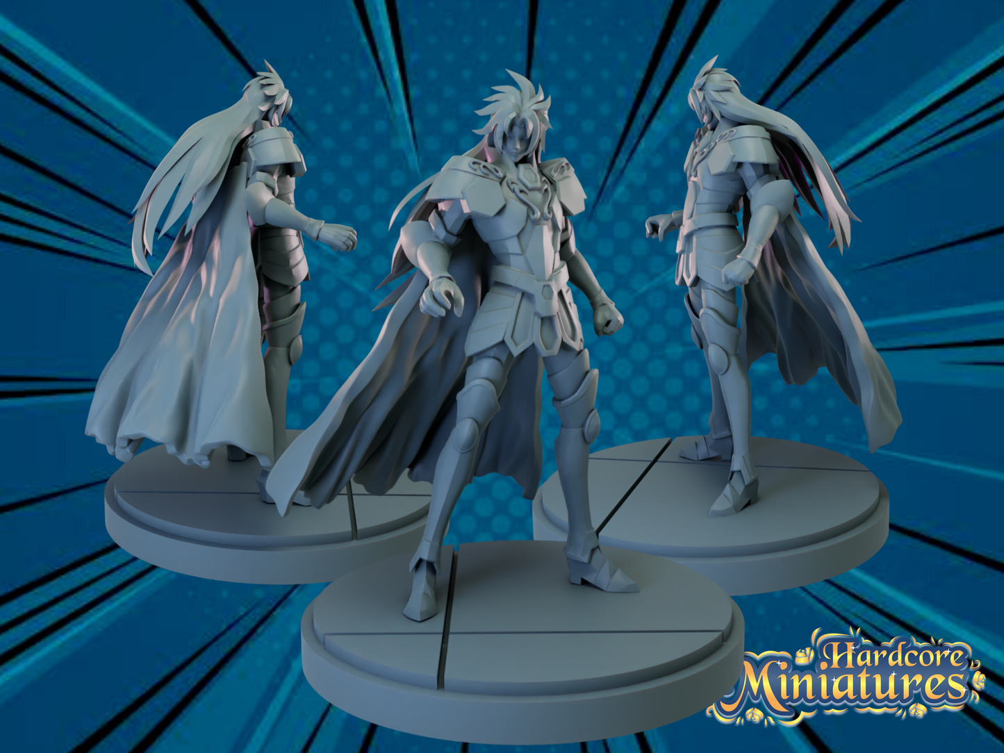Hardcore Miniatures - Saga de Geminis, Caballeros Dorados, Caballeros del Zodiaco