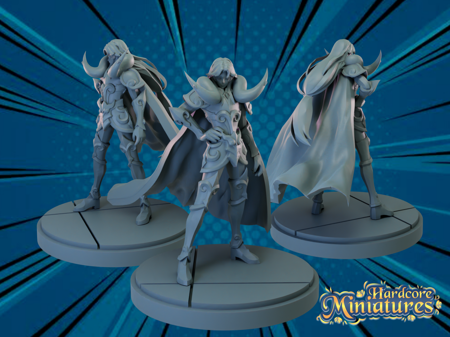 Hardcore Miniatures - Mu de Aries, Caballeros Dorados, Caballeros del Zodiaco