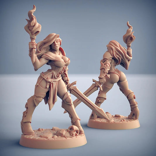 Artisan Guild - Elena Figther Pinup - Human Fighters Guild 2019 October