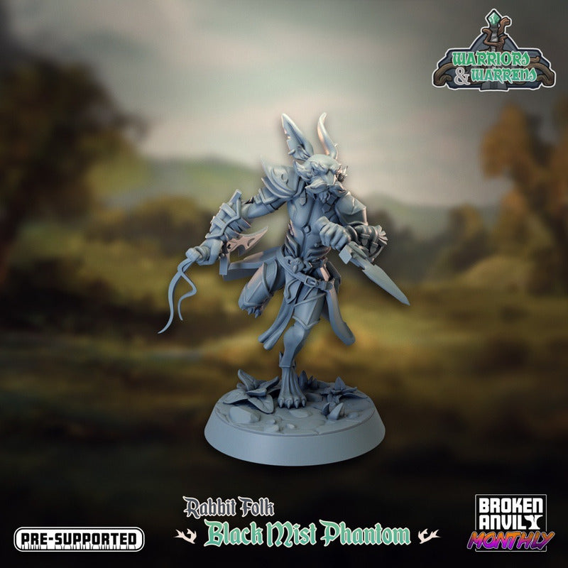 Broken Anvil - Harengon, Blackmist Phantom - Harengon Rabbit Folk