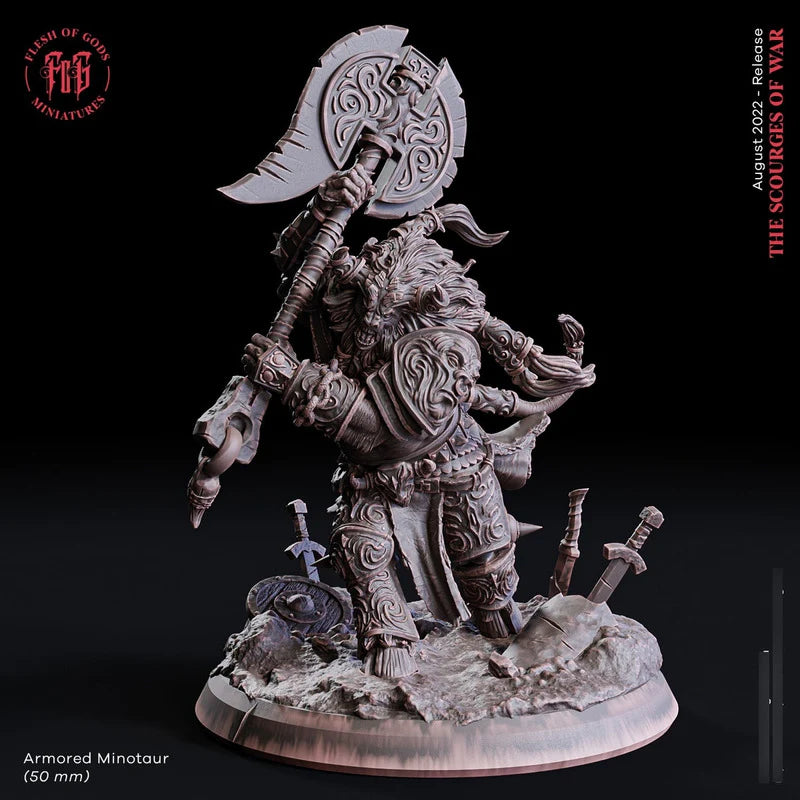 Flesh Of Gods - Armored minotaur - The Scourges Of War 2022 August