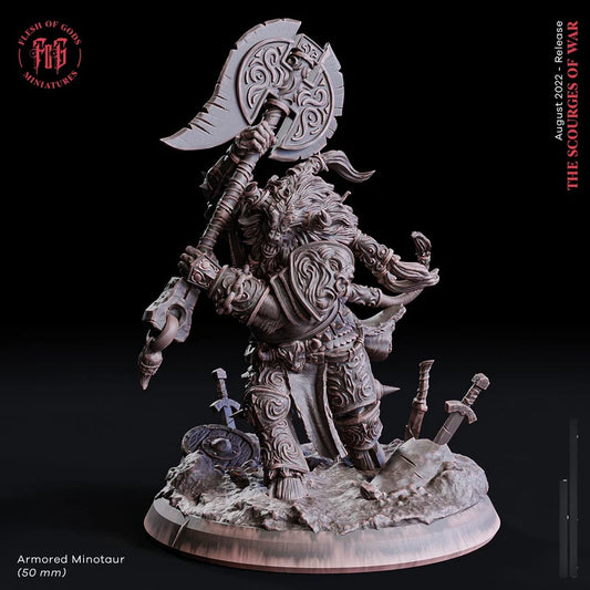 Flesh Of Gods - Armored minotaur - The Scourges Of War 2022 August