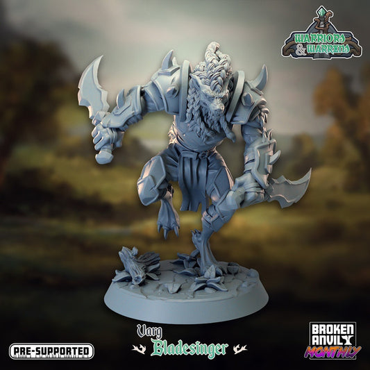 Broken Anvil - Varg Bladesinger, Werewolf - Warriors and Warrens Vargs (Wolfkin)