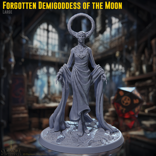 Claymore Miniatures - Forgotten Demigoddess of the Moon - L - Rossvalds Bestiary of The Unknow 2024 November Release 35mm