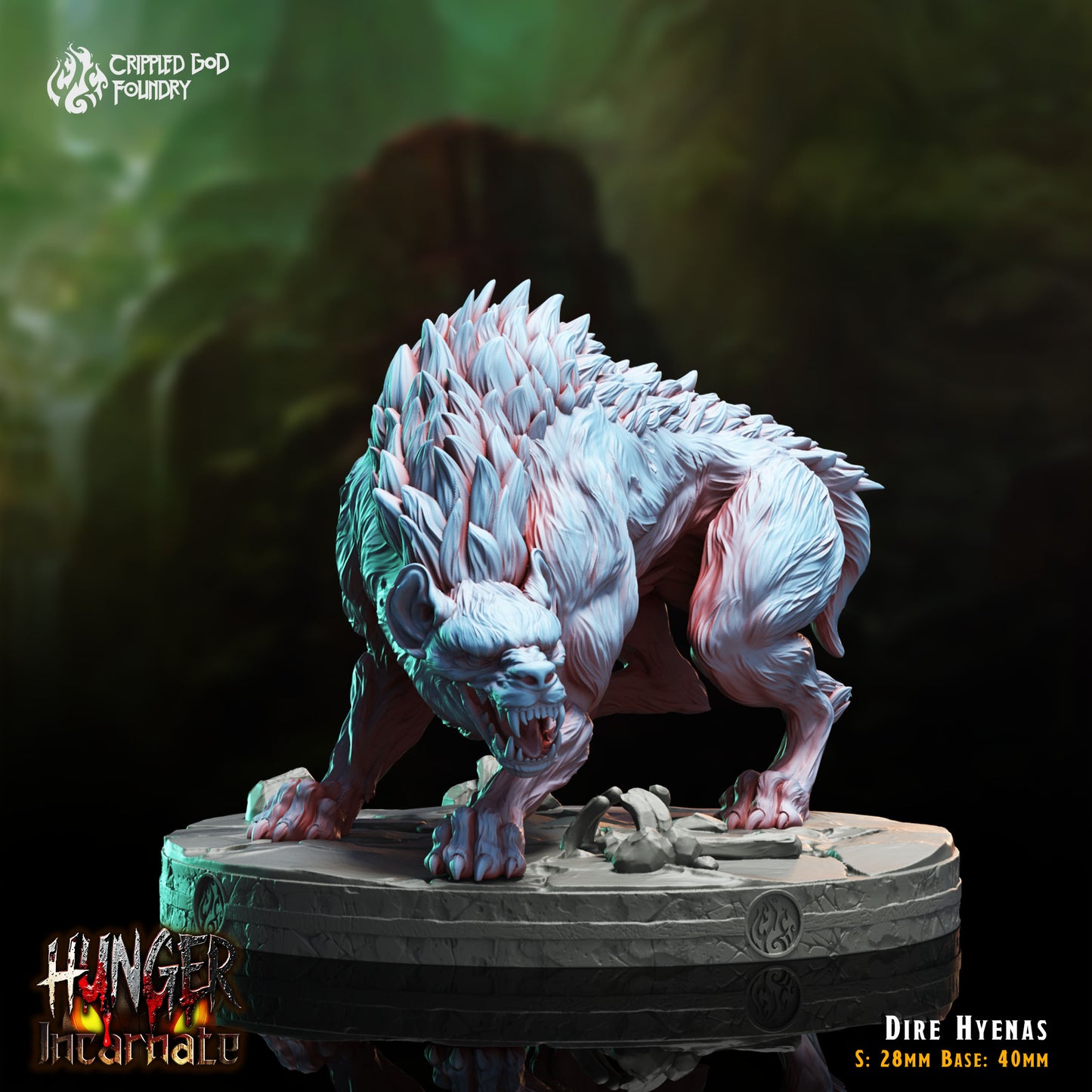 Crippled God Foundry - Dire Hyena 1 (Large) - Hunger Incarnate 2025 January