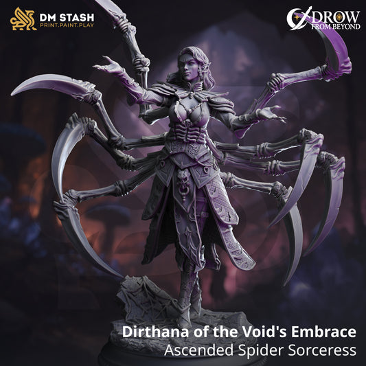 DM Stash - Dirthana of the Void´s Embrace, Ascended Spider Sorceress - Drow from Beyond 2025 August