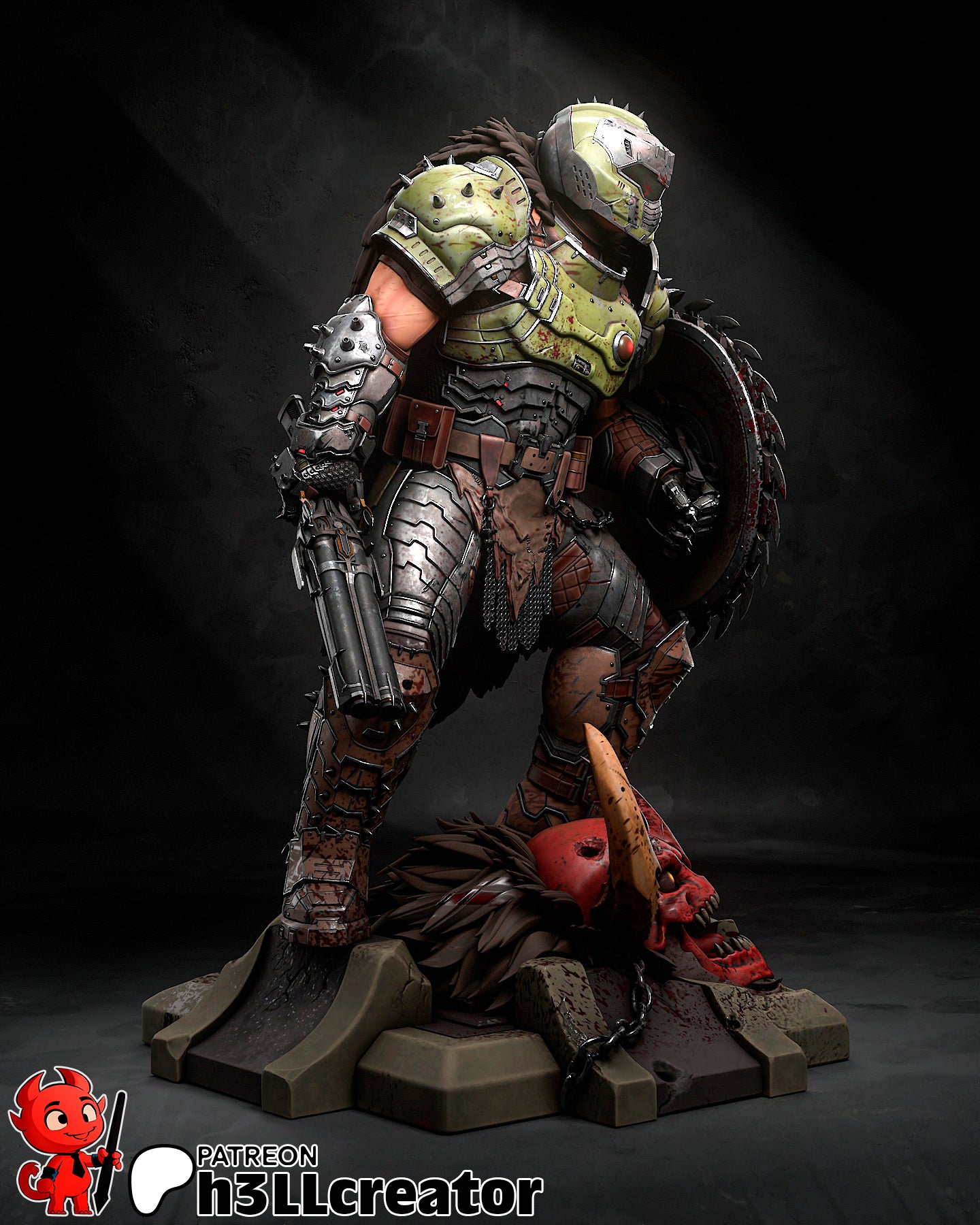 H3LL Creator - Doomguy - Doom 15cm