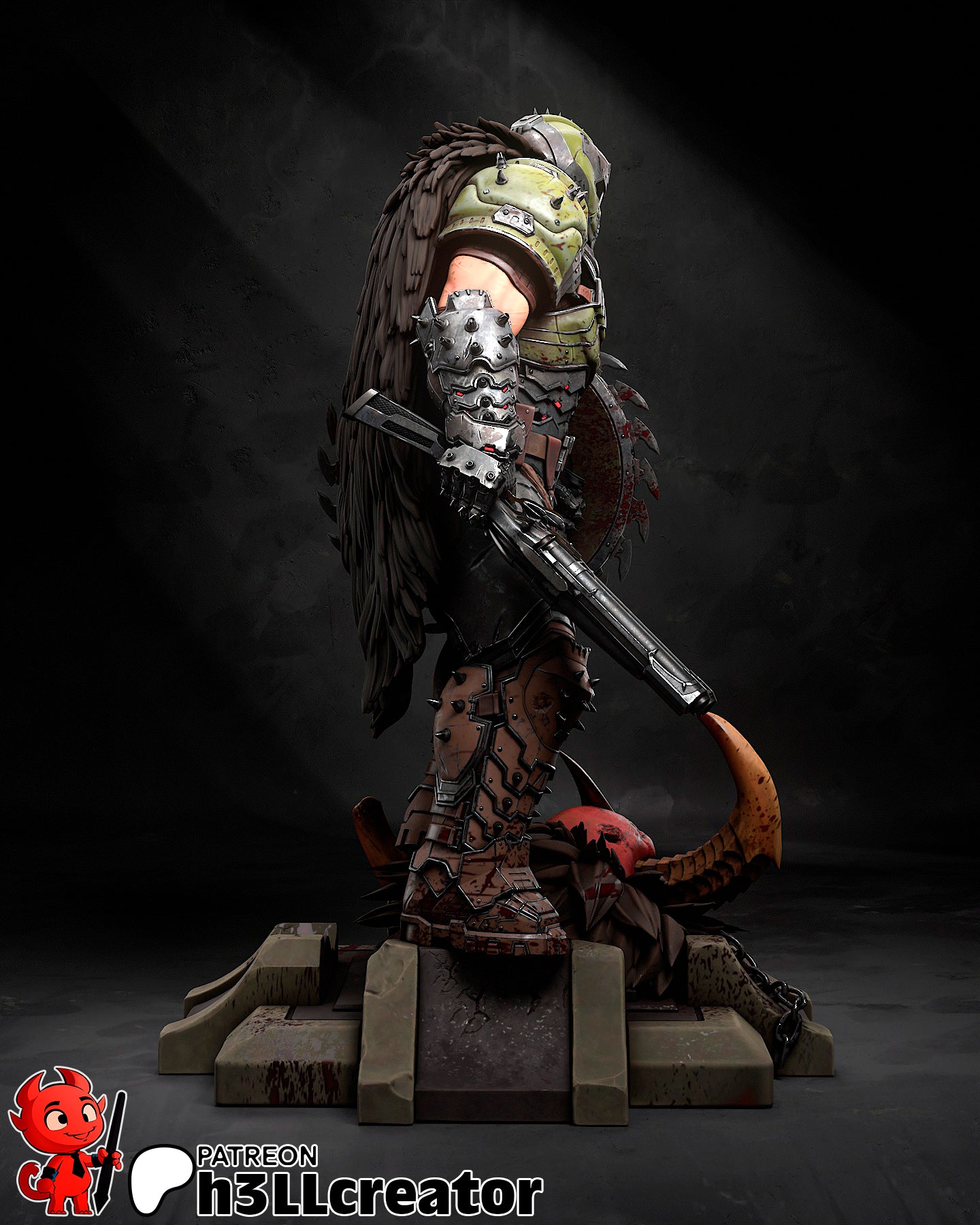 H3LL Creator - Doomguy - Doom 15cm