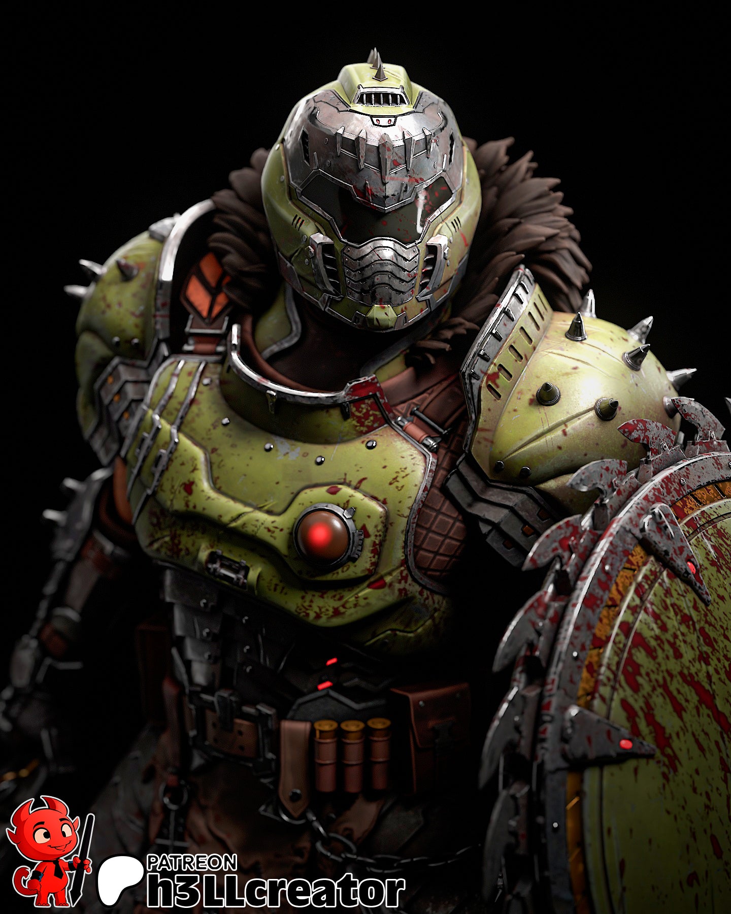 H3LL Creator - Doomguy - Doom 15cm
