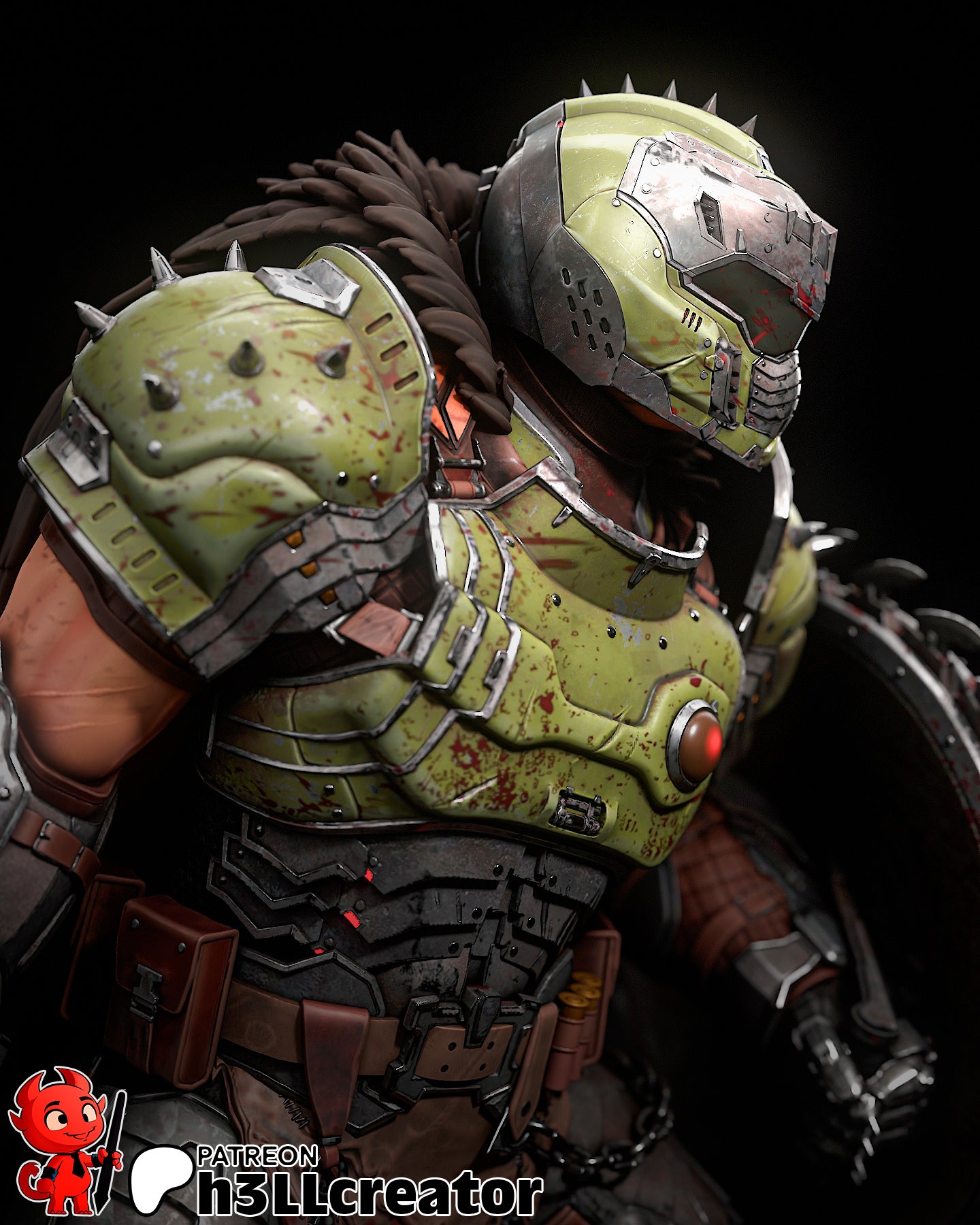H3LL Creator - Doomguy - Doom 15cm