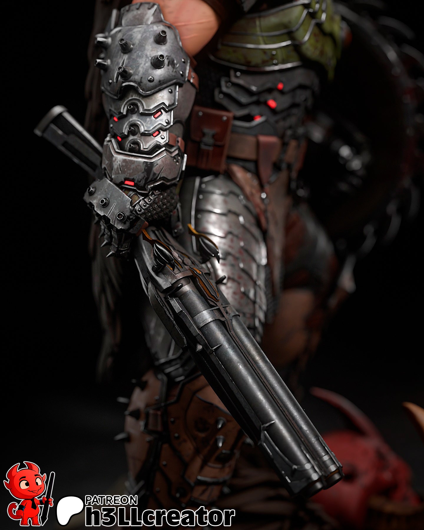 H3LL Creator - Doomguy - Doom 15cm