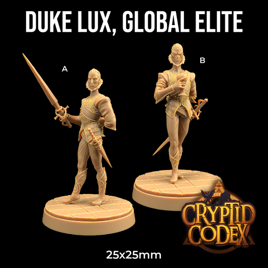 Dragons Trappers Lodge - Duke Lux, Global Elite - Cryptid Codex 2025 October