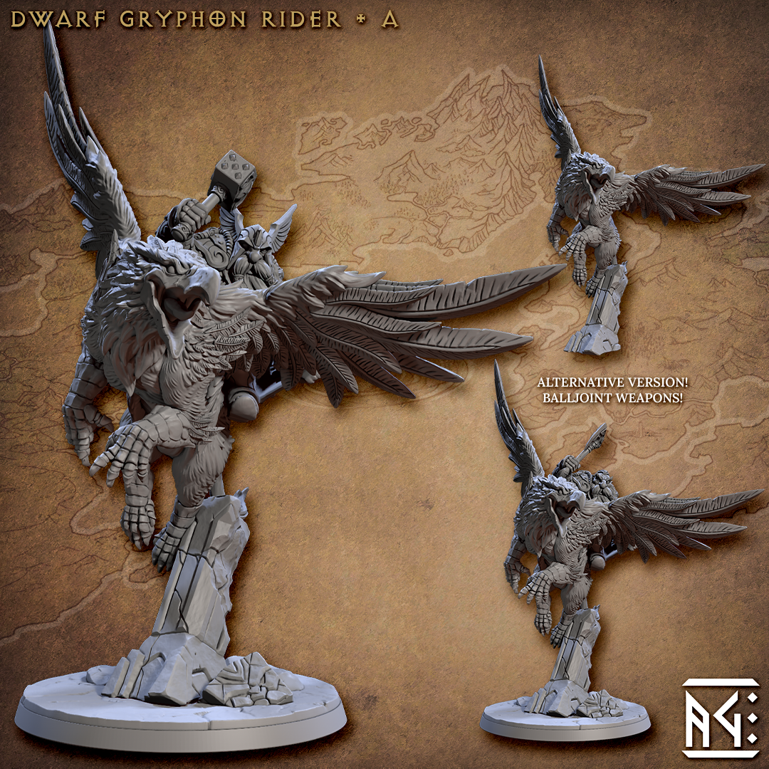 Artisan Guild - Skutagaard Gryphon Rider A - Dwarven Runic Warriors 2023 April