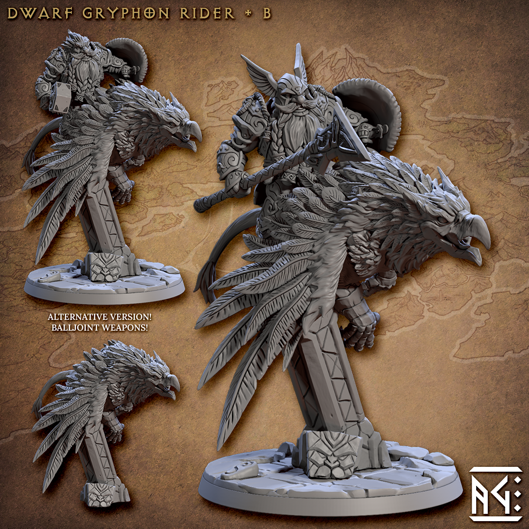 Artisan Guild - Skutagaard Gryphon Rider B - Dwarven Runic Warriors 2023 April