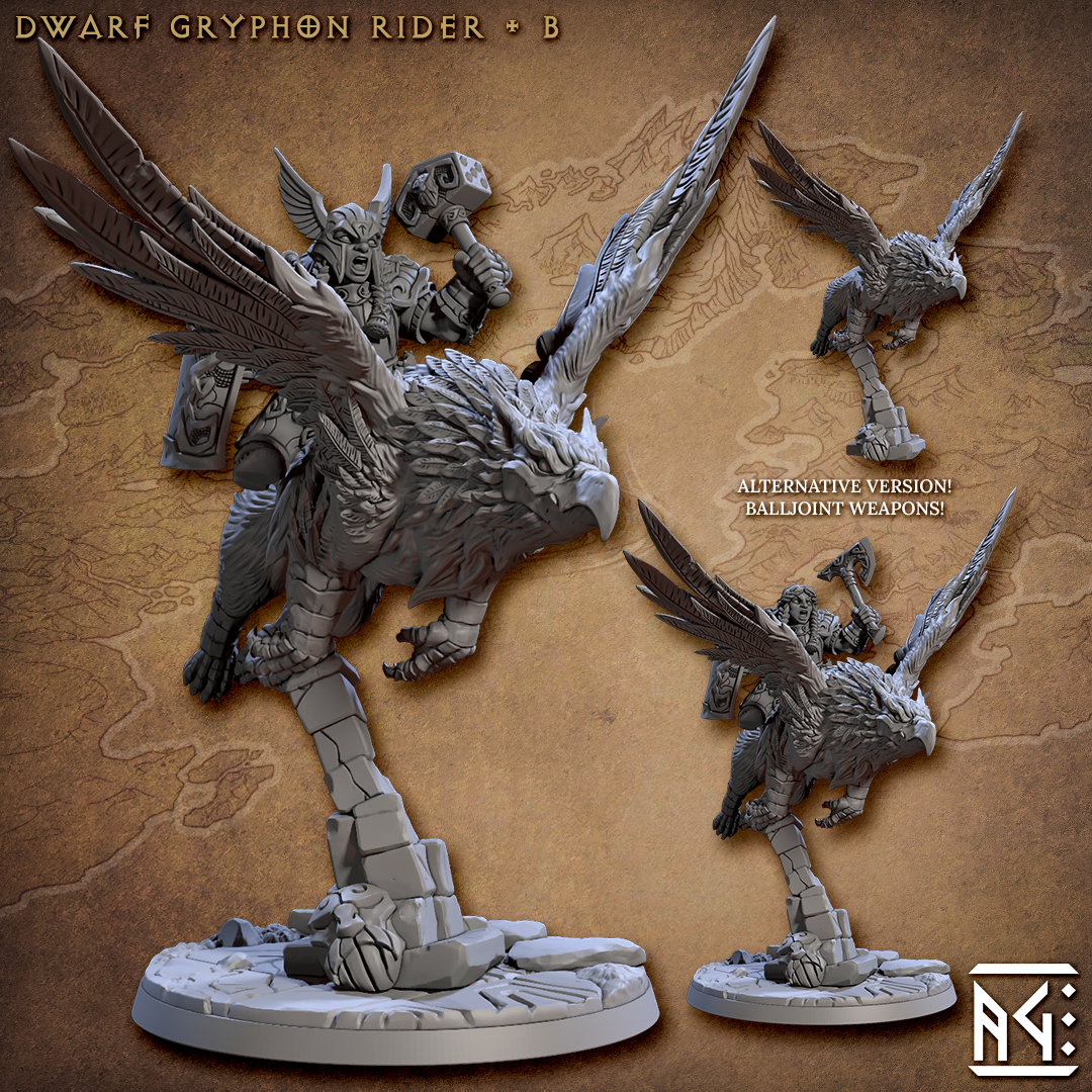 Artisan Guild - Skutagaard Gryphon Rider C - Dwarven Runic Warriors 2023 April