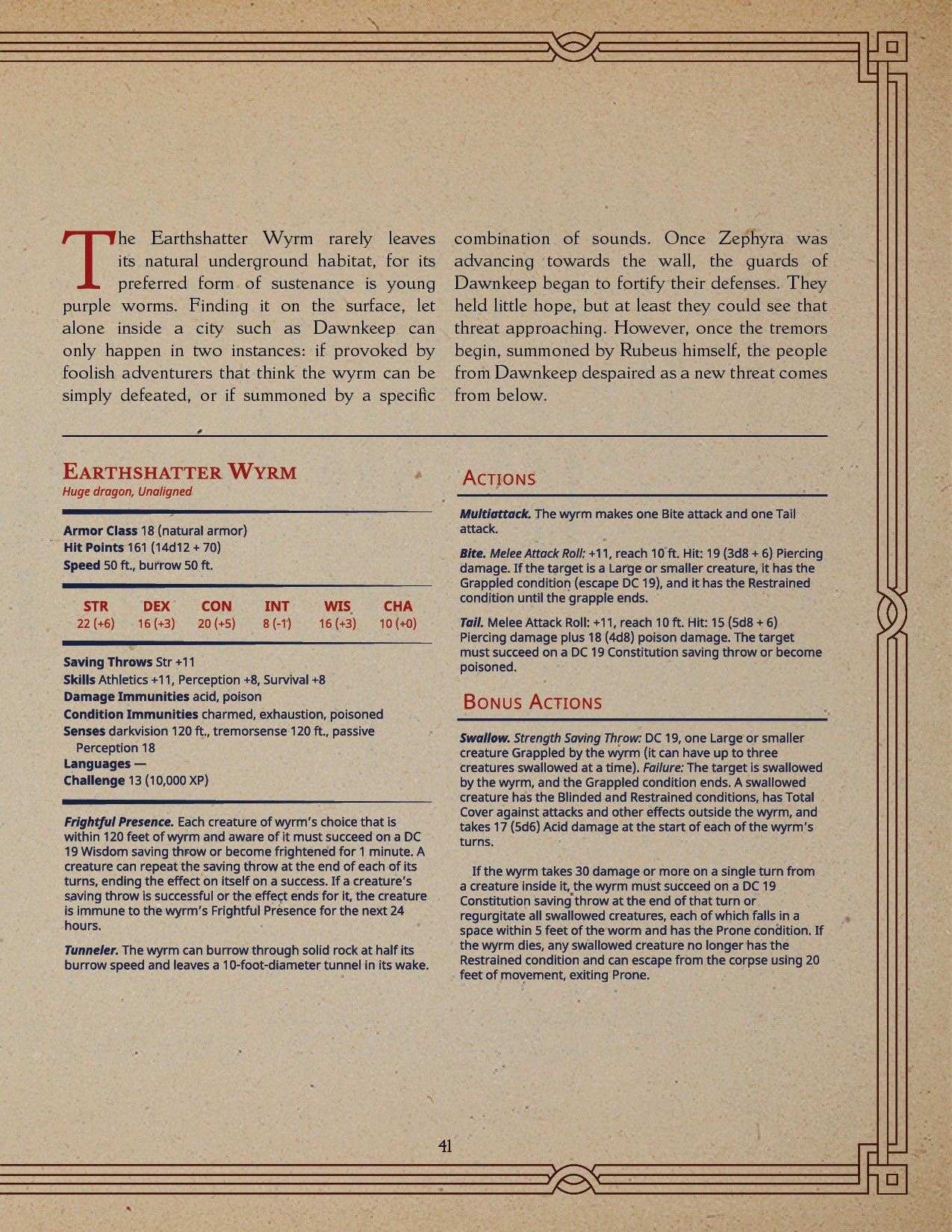 Loot Studio - Earthshatter Wyrm (Huge) - Dawnkeep Assault 2025 November