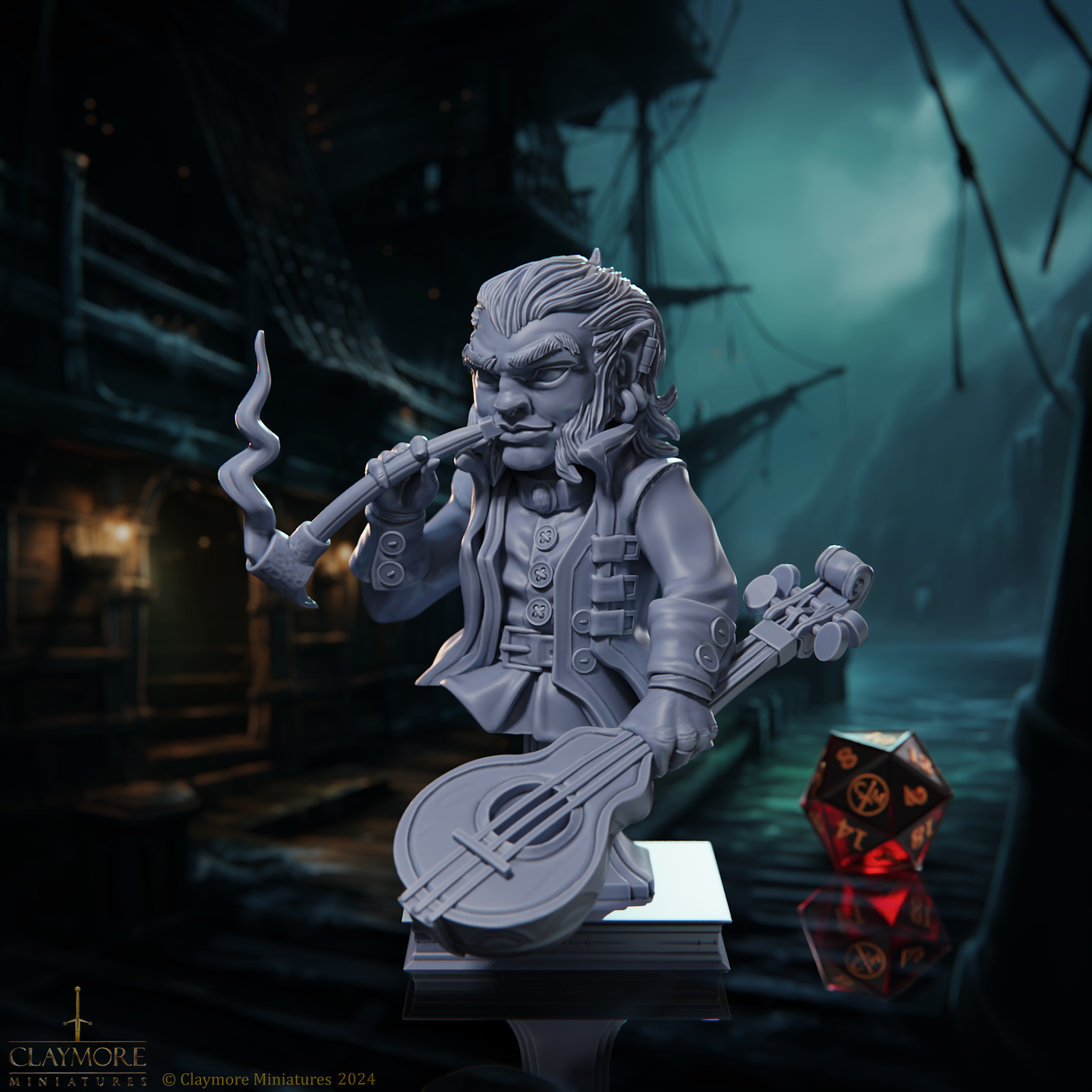 Claymore Miniatures - Eddie Bard'Hallen, Bust 10cm - Voyage of the Damned 2025 March