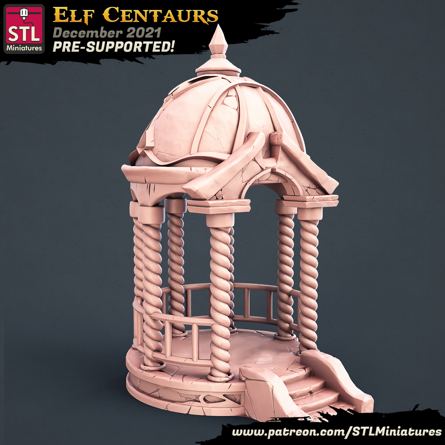 STL Miniatures - Elf Centaurs 2021 December Release 35mm