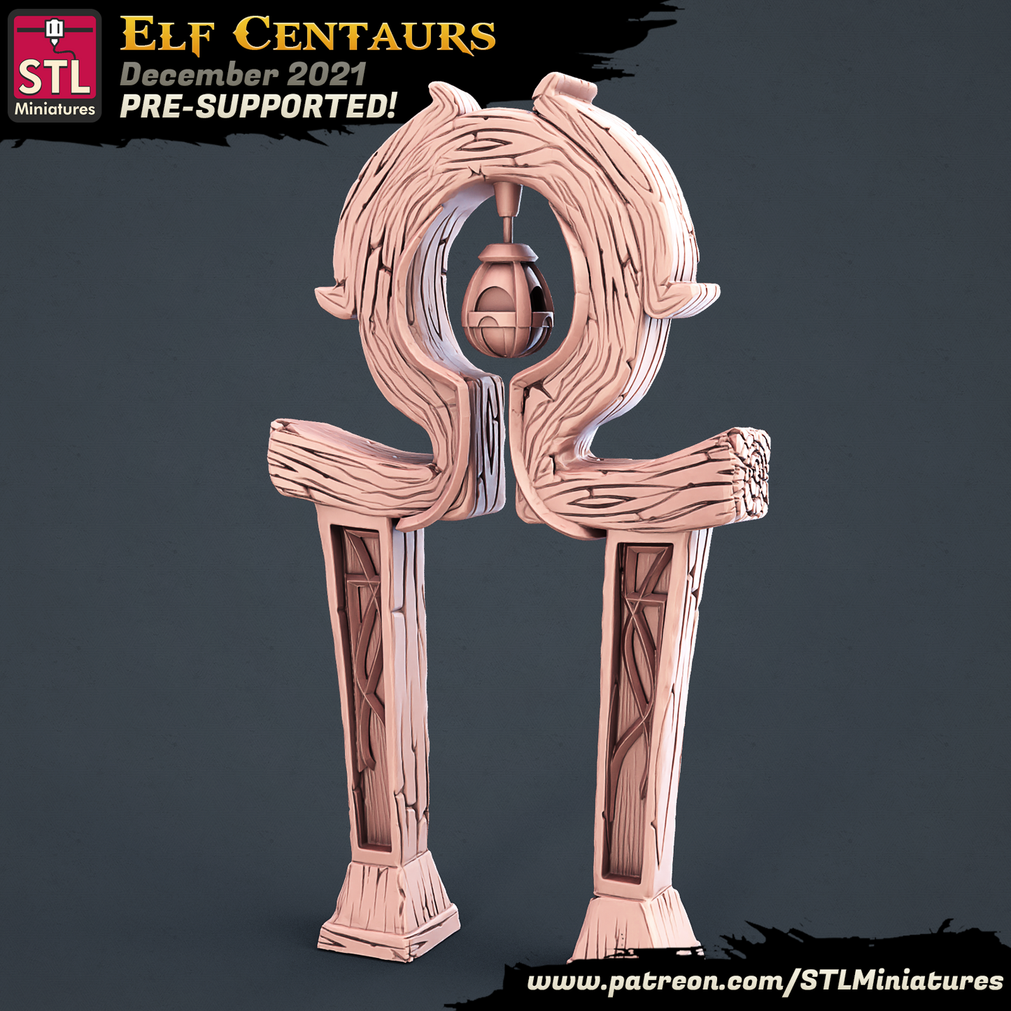 STL Miniatures - Elf Centaurs 2021 December Release 35mm