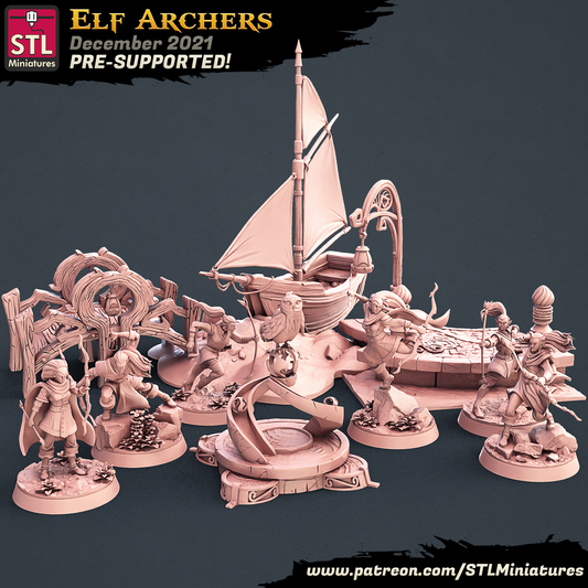 STL Miniatures - Elves 2021 December release 35mm