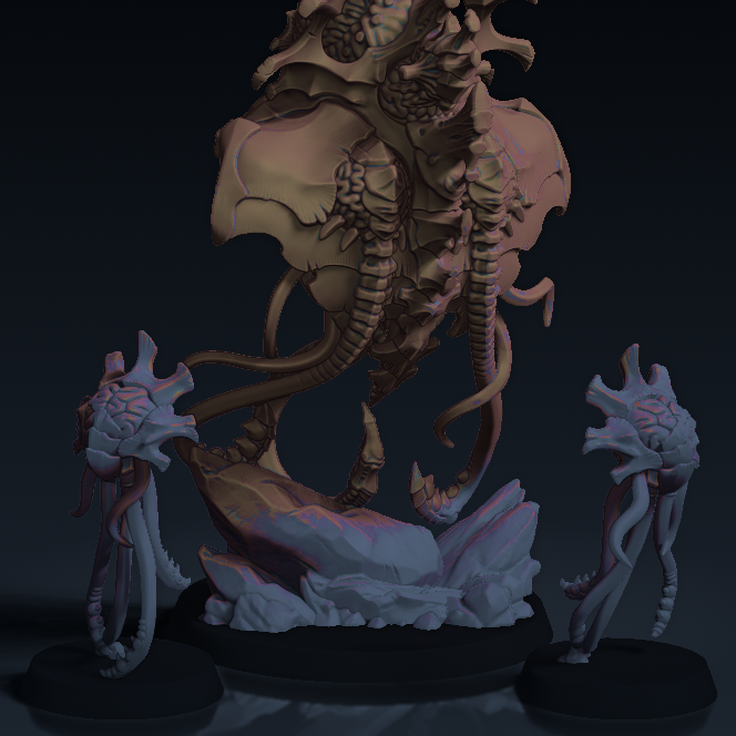 Games Workshop - Neurotyrant & Neuroloids, Tyranids- Warhammer 40K