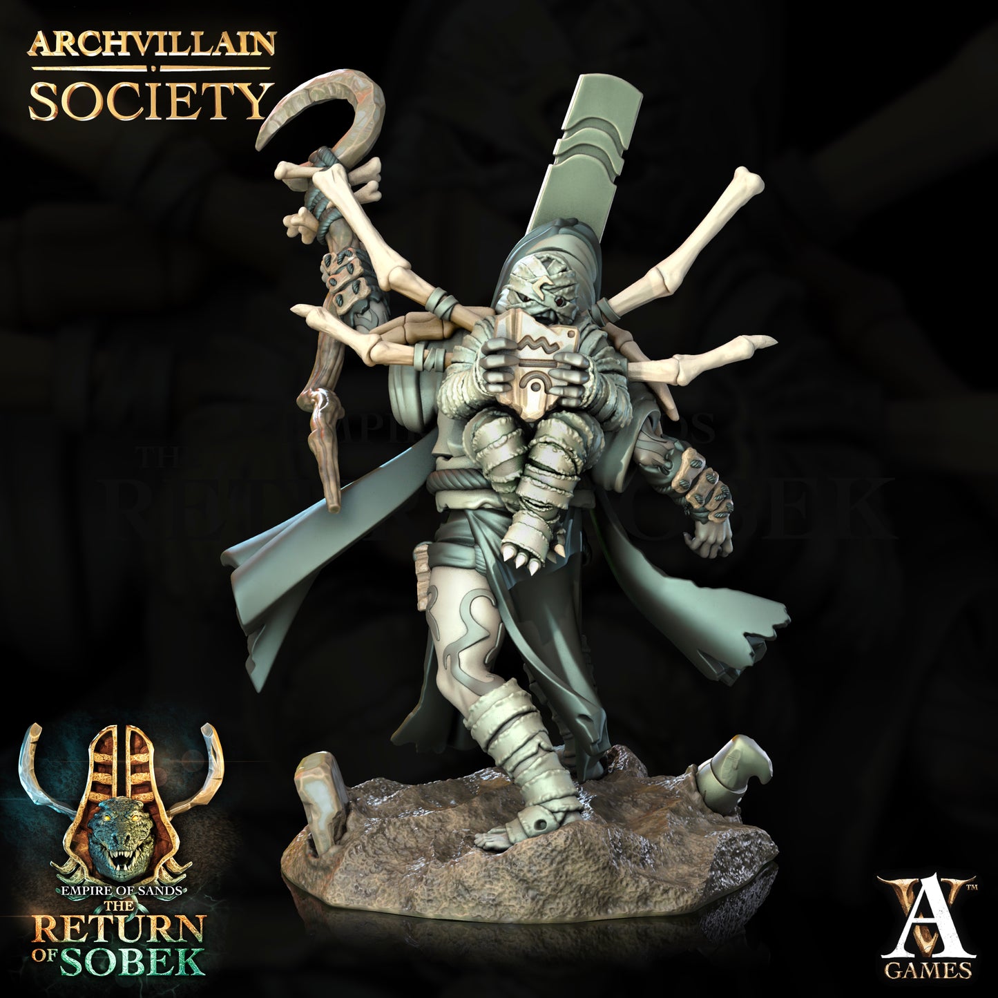 Archvillain Games - Tjaty - Shaman of the Black River Archvillain Society Vol. 24 The Empire of Sands 2023 June