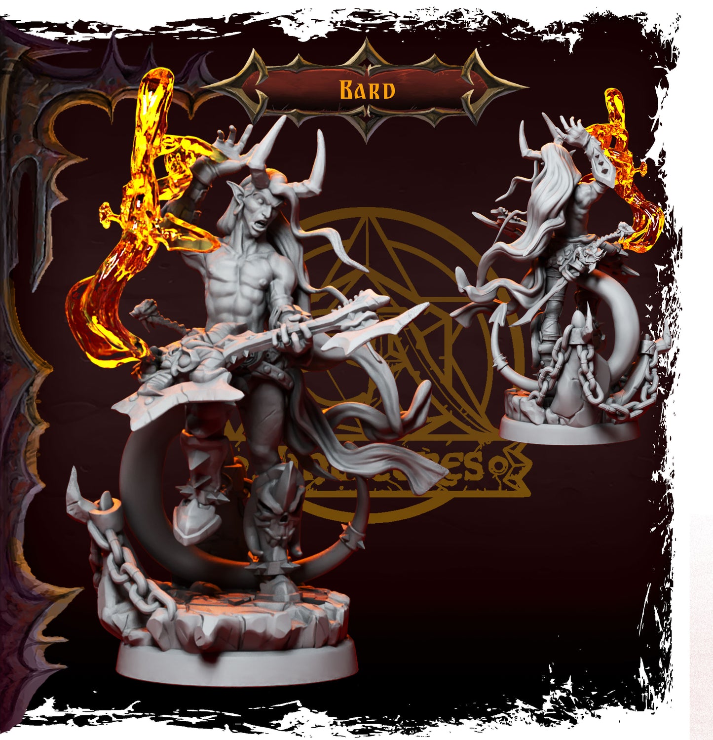 Epic Adventure Miniatures - Infernal Tiefling Heroes 35mm