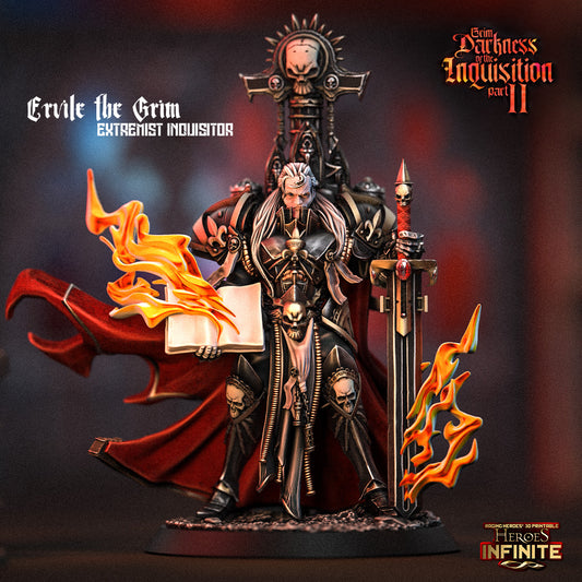 Heroes Infinite Raging Heores - Ervile the Grim, Extremist Inquisitor  - Grim Darkness of the Inquisition 2 #40