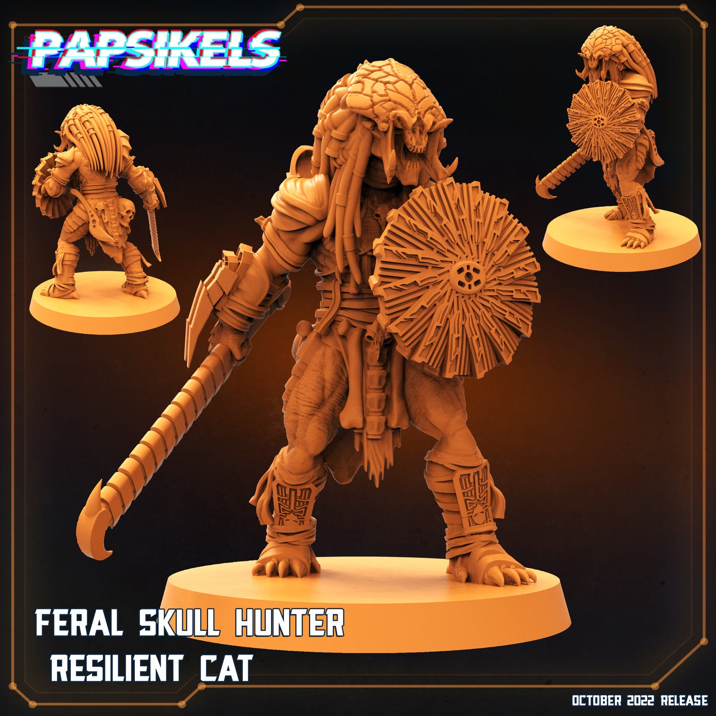 Papsikels - Feral Skull Hunter, Resilent Cat - 2022 October