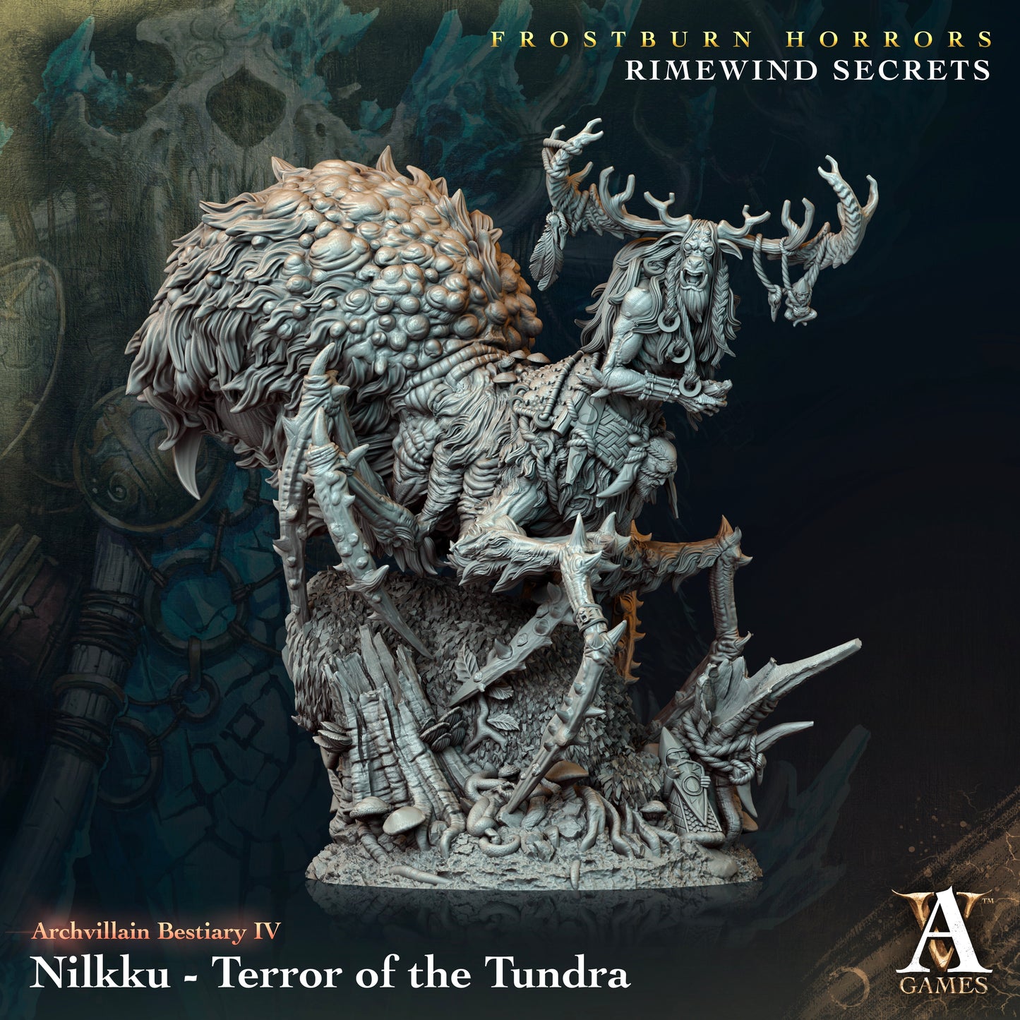 Archvillain Games - Nilkku Terror of the Tundra Archvillain Bestiary Vol. 4 Frostburn Horrors - Rimewind Secrets 2023 December