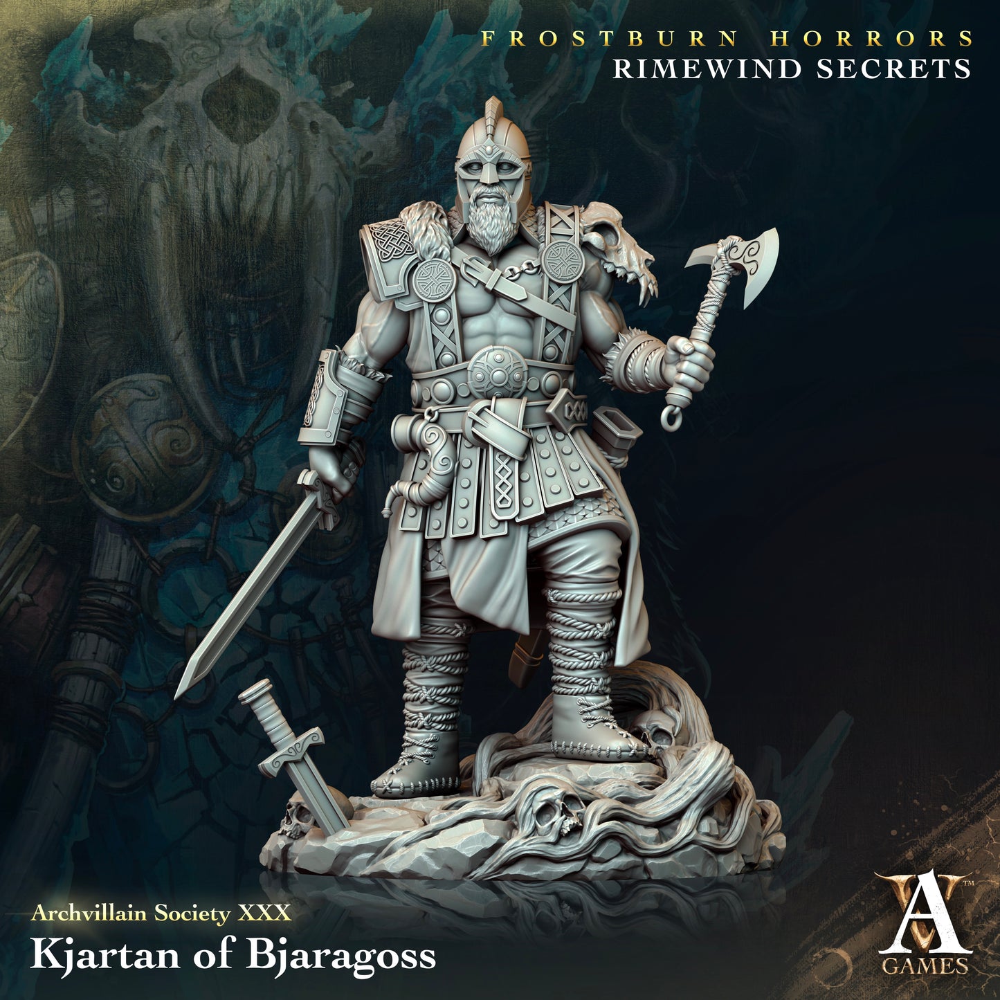 Archvillain Games - Kjartan of Bjaragoss Archvillain Society Vol. 30 Frostburn Horrors - Rimewind Secrets 2023 December