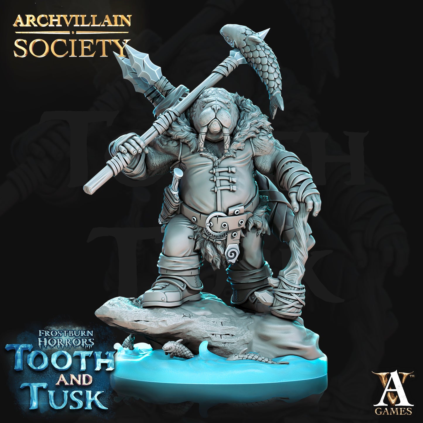 Archvillain Games - Phinn Walrus Whaler Archvillain Society Vol. 6 Frostborn Horrors Tooth and Tusk 2021 December