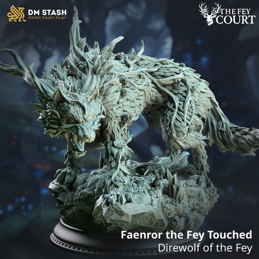 DM Stash - Faenror the Fey Touched, Direwolf of the Fey (Large) - The Fey Court 2025 May